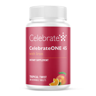 CelebrateONE 45 Einmal täglich bariatrisches Multivitamin mit Eisen, Kautabletten