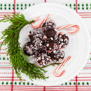 No Bake Peppermint Protein Balls