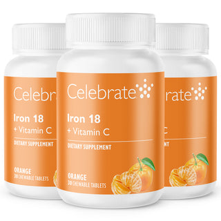 Eisen 18 mg + Vitamin C, Kautabletten, Orange