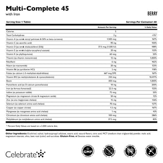Multi-Complete 45 Bariatrikus multivitamin vasal, rágótabletta