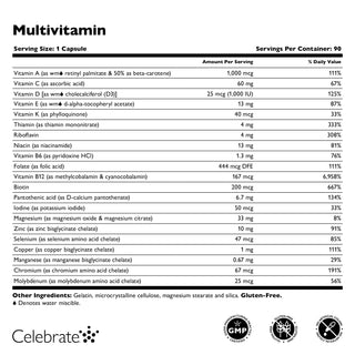 Bariátriai multivitamin, vasmentes 