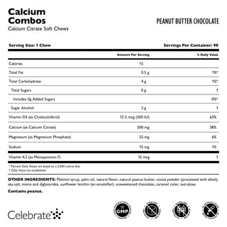 Kalziumzitrat Combos, Kaubonbons / Soft Chews