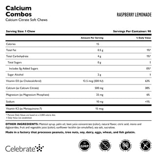 Kalziumzitrat Combos, Kaubonbons / Soft Chews