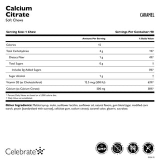 Kalziumzitrat, Kaubonbons / Soft Chews