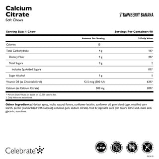 Kalziumzitrat, Kaubonbons / Soft Chews