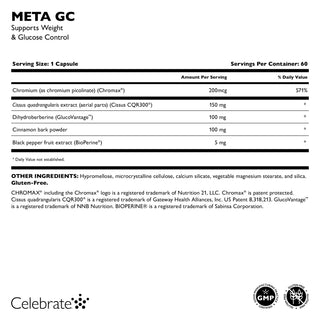 META GC Glucose Control & Weight Loss Support, Capsules