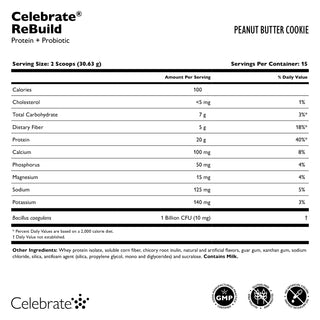 Celebrate® ReBuild Protein + Probiotikum, Pulver