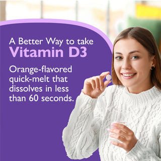 Vitamin D3 125mcg (5.000 IE), Schmelztabletten, Orange