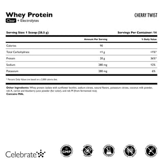 Celebrate Molkenprotein Clear + Elektrolyte