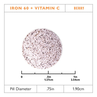 Demir 60 mg + C Vitamini, Çiğnenebilir, Berry 